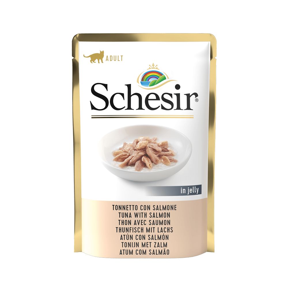Schesir Cat tuna s lososom u želeu, vrećica 85 g slika 1