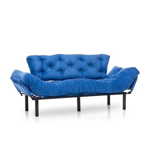 Atelier Del Sofa Trosjed na razvlačenje, Plava, Nitta Triple - Blue slika 4