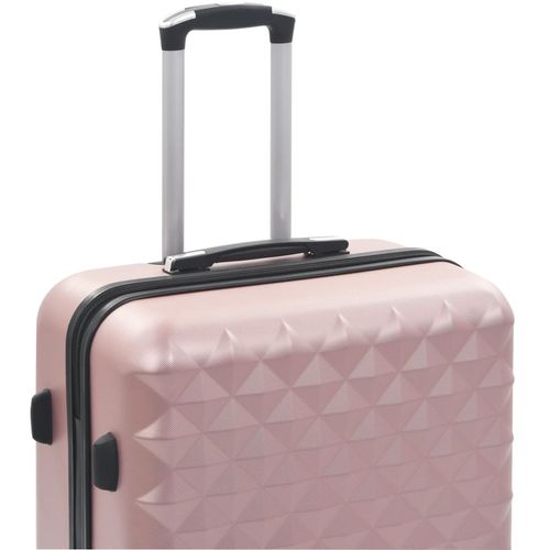 3-dijelni set čvrstih kovčega ružičasto-zlatni ABS slika 28