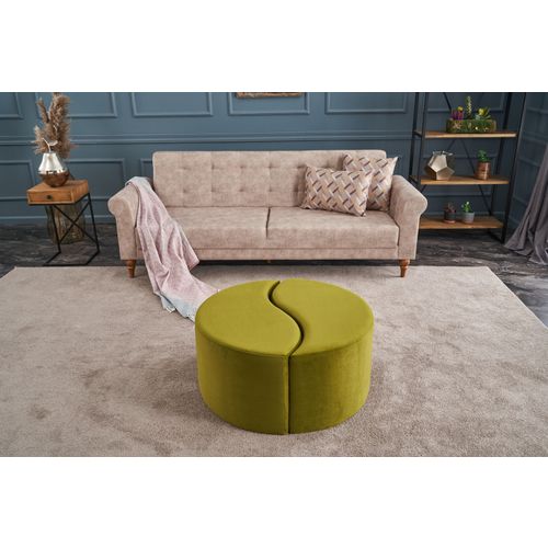 Atelier Del Sofa Tabure, zelena, Alis Puf - Green slika 1