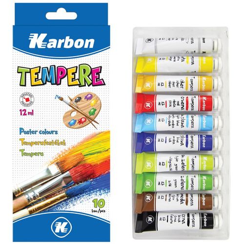 Tempera 1/10 12ml KARBON alu tuba kartonska kutija slika 1