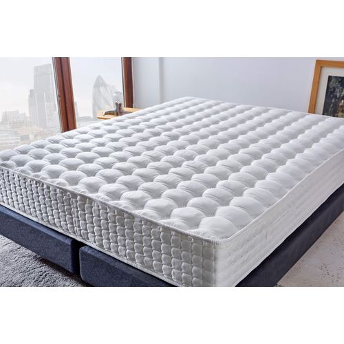 Woody Fashion Madrac, Bijela boja, London 140x200 cm Double Size FR Fabric PocketSpring Luxury Mattress slika 2