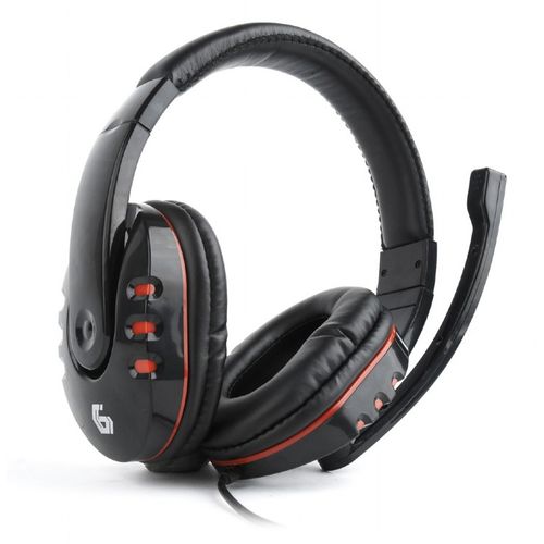 Gembird GHS-402 Gaming Headset with Volume Control, 3.5mm Stereo, Glossy Black slika 1