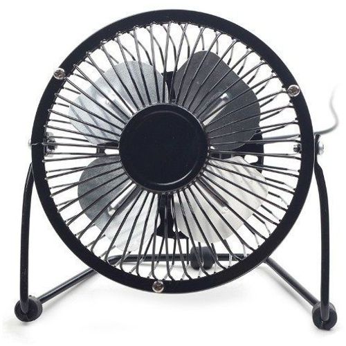 NF-03 Gembird USB 10cm desktop fan, black, METALNI VENTILATOR slika 2