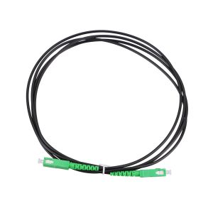 Extralink Patchcord SC/APC-SC/APC SM Simplex 3.0mm 2.0m, crni