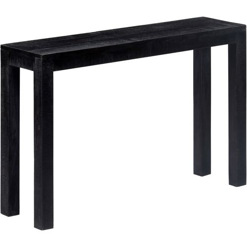 Konzolni stol crni 118 x 30 x 76 cm od masivnog drva manga slika 47