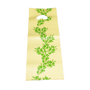 Žuta vrećica za bocu s motivom masline 16,5x46 cm 100/1