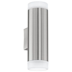 Eglo Riga-led vanjska zidna/2, gu10 led, 2x2,5w, inox 