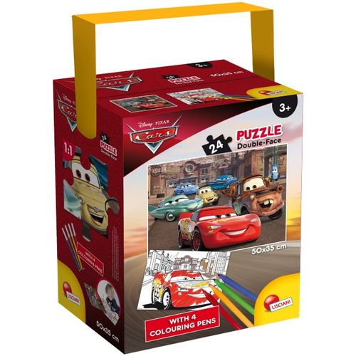 Ls mini puzzle cars3, 24 kom, 4 flomastera slika 2