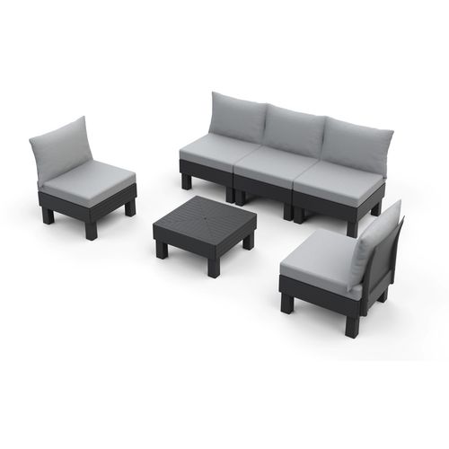 Keter Baštenski set Cantara elements 5 seater, grafit slika 1