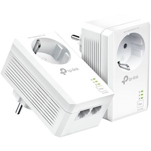 Powerline TP-Link TL-PA7027P KIT, AV1000 2-Port Gigabit Passthrough Powerline Starter Kit