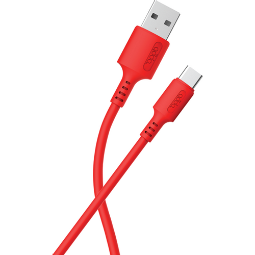 Kabel ADDA USB-200-RD, Fusion Charge+Data, USB-A na Type-C, 3.1A, Premium TPE, 1.2m, crveni slika 1