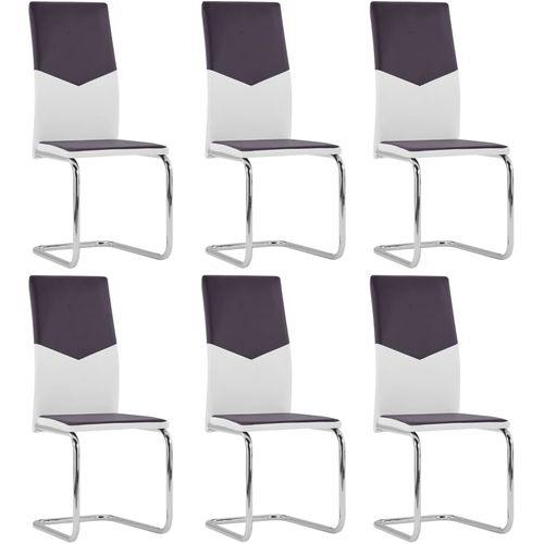 Konzolne blagovaonske stolice od umjetne kože 6 kom smeđe slika 35