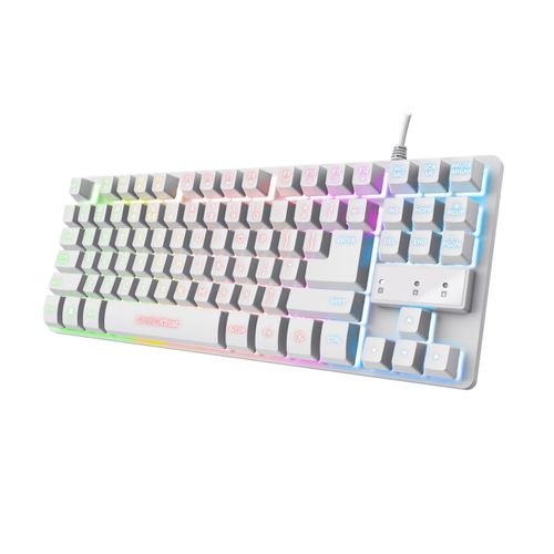 Trust gaming tipkovnica Thado, white, GXT833 (24737) slika 1