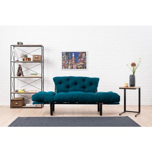 Atelier Del Sofa Nitta - Petrol Blue 2-Seat Sofa-Bed slika 6