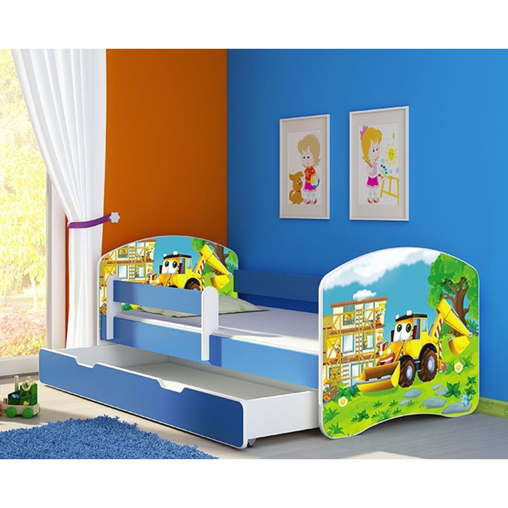 ACMA Dječiji krevet Acma II sa ladicom Blue - 180x80cm - Dezen 20 slika 1