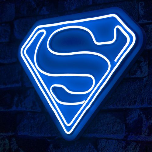 Wallity Ukrasna plastična LED rasvjeta, Superman - Blue slika 8