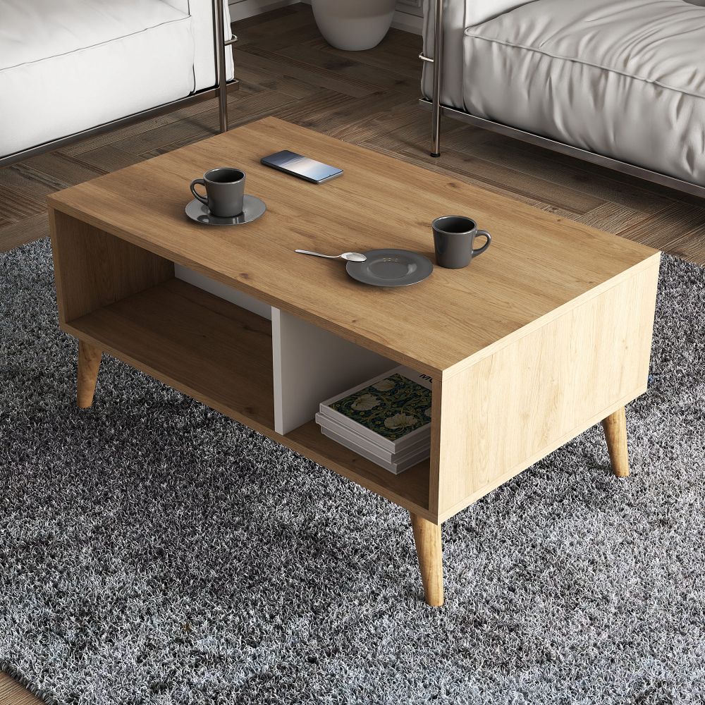 Exxen - 2074 Oak White Stolić za kafu slika 3