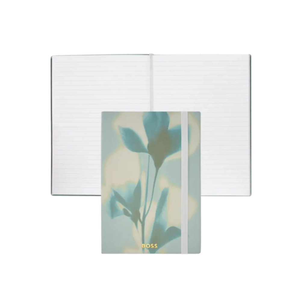 Hugo Boss notes A5 Holographic Flower HNH623TL, svijetlo zeleni slika 4