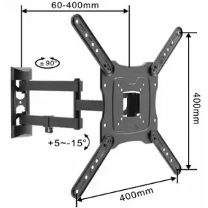 Nosač za TV Linkom 17-55/max vesa 400x400/30kg/zglobni