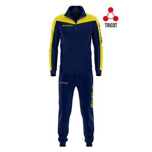 Givova muška trenirka Roma Royal Blue/Yellow