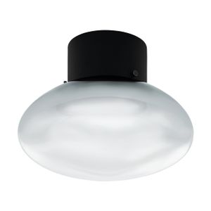 Eglo zidna rasvjeta belategi e27 1x40w crno/crno prozirno, prozirno o240mm