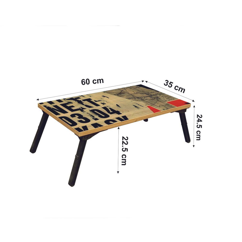 Gusto 766 - Crni Sto za Laptop od Atlantske Borovine slika 7
