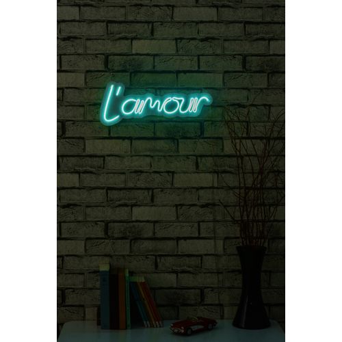 Wallity Ukrasna plastična LED rasvjeta, L'amour - Blue slika 2