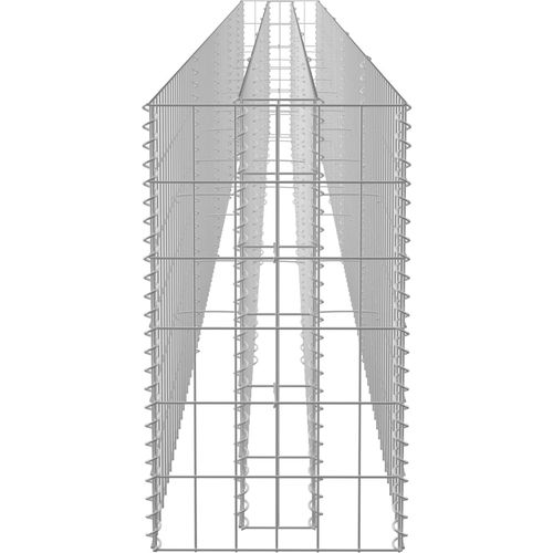 Gabionska sadilica od pocinčanog čelika 450 x 30 x 60 cm slika 10