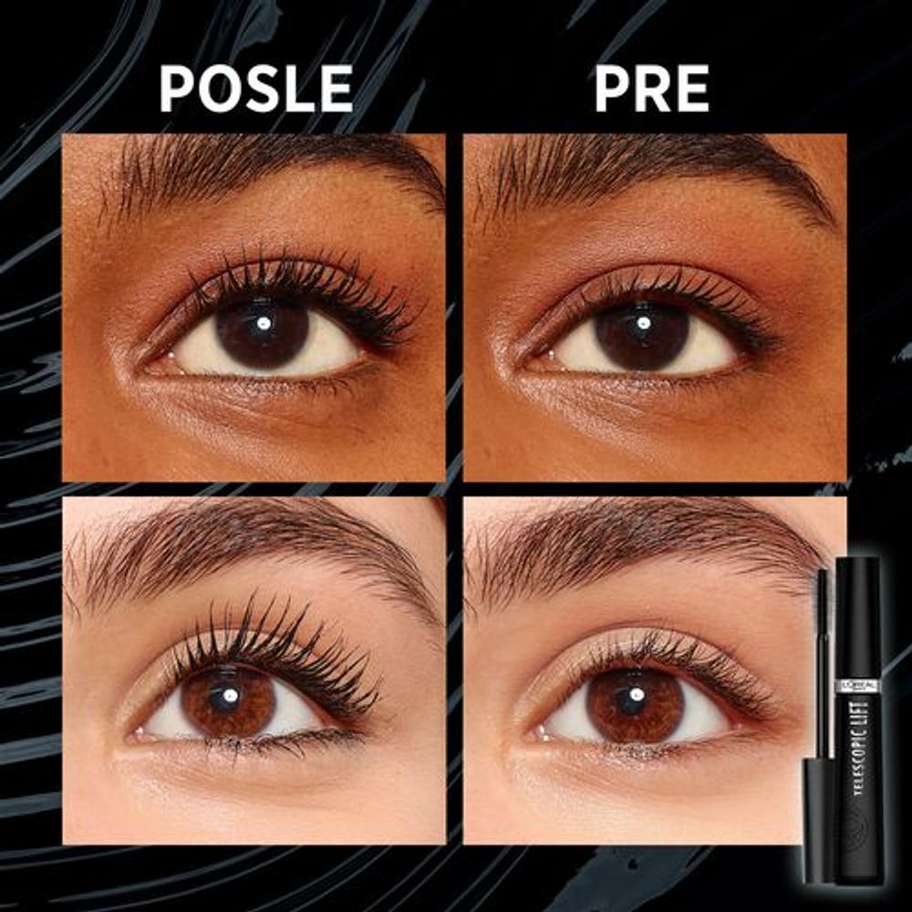 L'Oréal Paris Telescopic Lift Maskara za oči Black 9,9ml slika 5