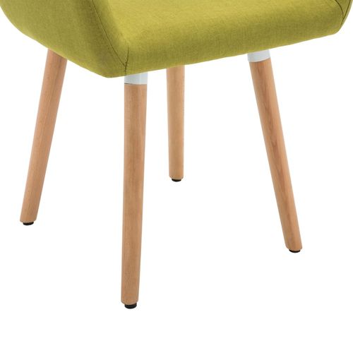 Blagovaonske stolice od tkanine 6 kom zelene slika 12