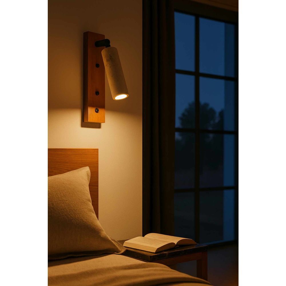 Zidna Lampa Klein - Hrast i Bež slika 2