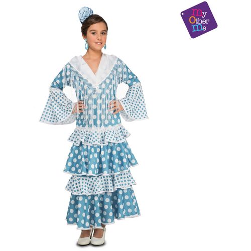 Svečana odjeća za djecu My Other Me Guadalquivir Turkizno Plesačica Flamenka (1 Dijelovi) 3-4 Godine slika 3