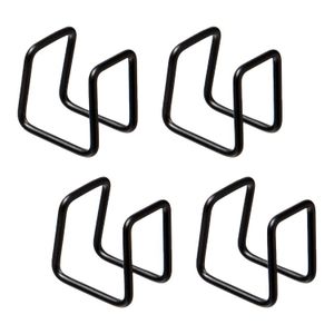Five spojnice za police set, 4 komada, crna boja