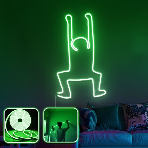 Opviq dekorativna zidna led svjetiljka, Happiness - XL - Green slika 2