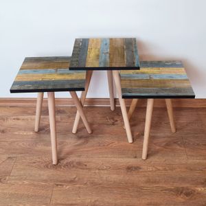 Nesting Table 3Shp2 - Višenamjenski Set Stolova (3 Komada)
