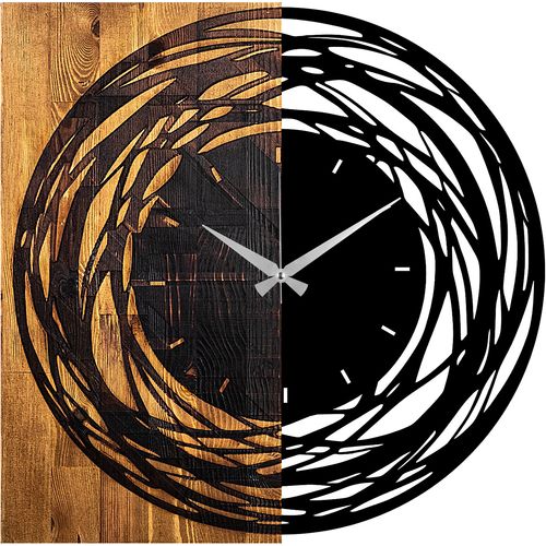 Wallity Wooden Clock 39 Light Walnut
Black Decorative Wooden Wall Clock slika 4