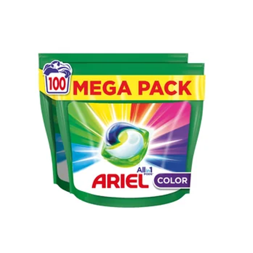 Ariel All-in-1 PODS kapsule za pranje rublja Color Clean & Fresh, 100 pranja XXL slika 1