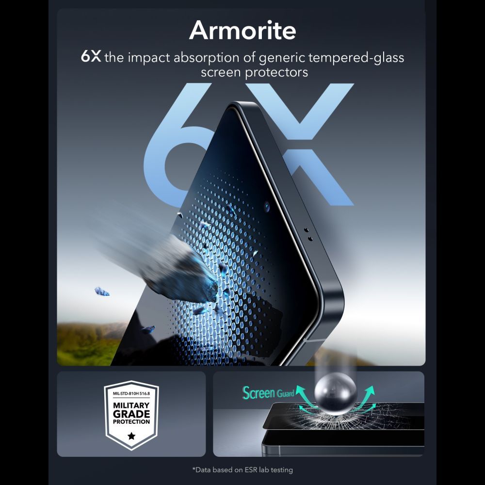 ESR UltraFit Armorite Privacy kaljeno staklo za Samsung Galaxy S26 Ultra (1 kom.) slika 5