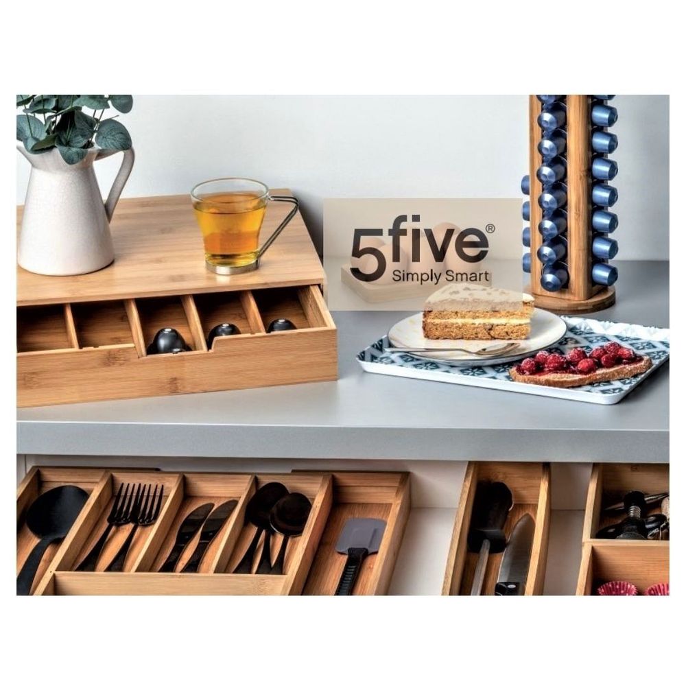 Five organizator 39 x 35,5 x4,5 cm bambus natural slika 4
