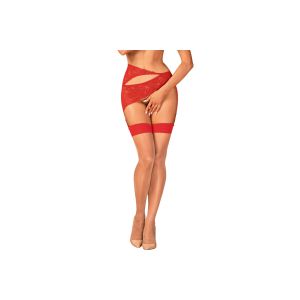 OBSESSIVE - S814 STOCKINGS RED L/XL