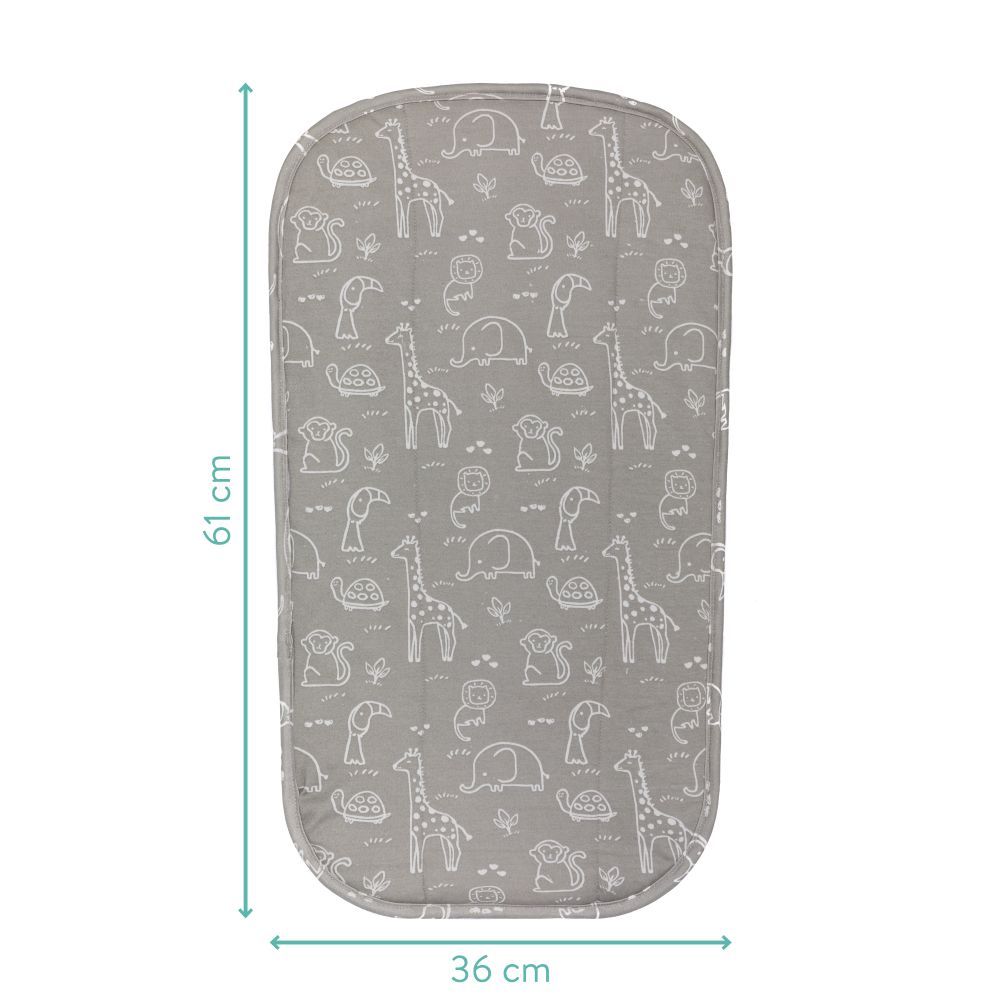 Fillikid navlaka za podlogu za prematanje Eva 61x36 cm, Safary grey slika 6