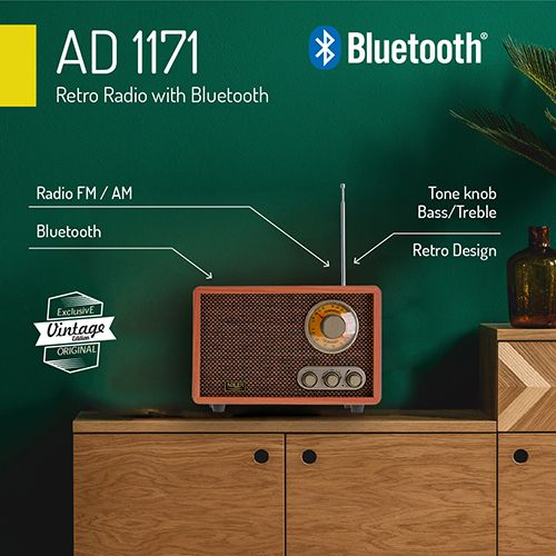 Adler retro Bluetooth radio slika 8