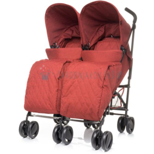 4Baby kolica za blizance Twins - Red slika 2