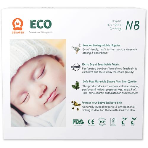 BeSuper ECO Bamboo Pelene  slika 3