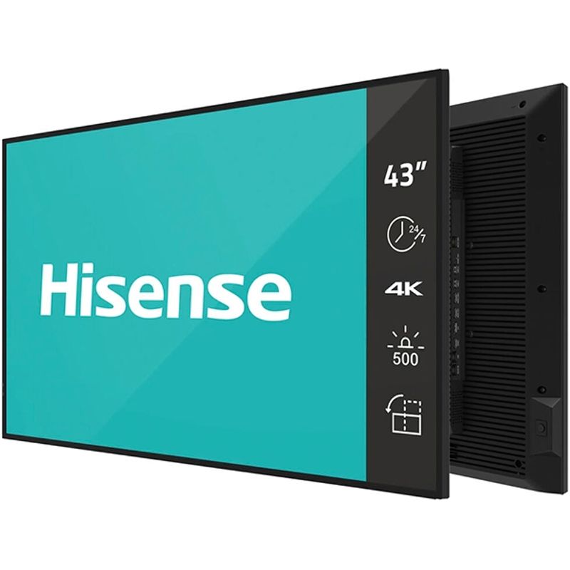 Hisense Hisense digital signage display 43DM66D 43″ / 4K / 500 nits / 60 Hz / (24h / 7 dana) image