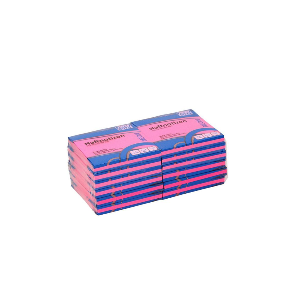 TipTop Office samoljepljivi bločići 75x75mm, Neon Roza slika 2