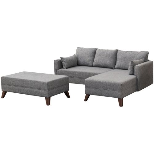 Ugaona Sofa Bella Desni Kut 2 Siva - Sofa-Krevet slika 8