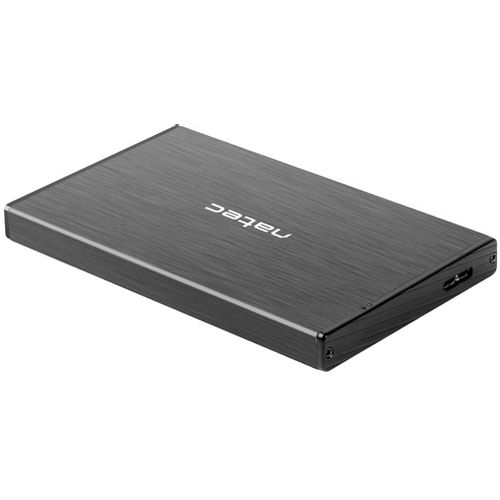 Natec NKZ-0941 RHINO GO, HDD/SSD External Enclosure 2.5",  SATA III, USB3.0, Aluminium, Black slika 1