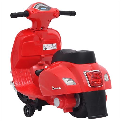 Električni motocikl igračka Vespa GTS300 crvena slika 4
